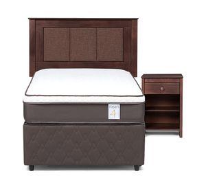 Diván New Style 4 Plus 1.5 Plazas Base Normal + Set Rachel