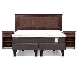 Cama europea 2 plazas New style 4 Plus base dividida + set Rachel