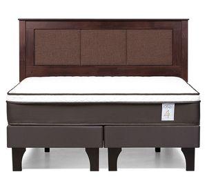 Cama europea 2 plazas New style 4 Plus base dividida + respaldo Rachel