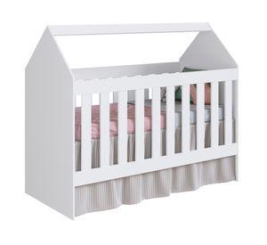 Cuna casita 60 montessori blanca