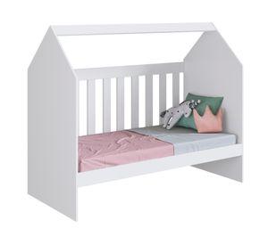 Cuna casita 60 montessori blanca