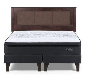 Cama europea Tempo King + respaldo Rachel