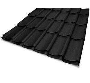 Teja metálica continua Apaisada negro 0,4x1110x3660 mm