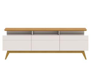 Rack TV blanco miel 63.5x180.2x40.3 cm