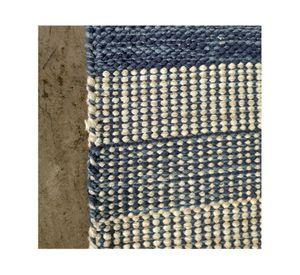 Alfombra grande Kalu algodón azul 160x230 cm