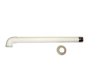 Kit salida gases 60 mm calefones horizontal esmalte blanco Anwo