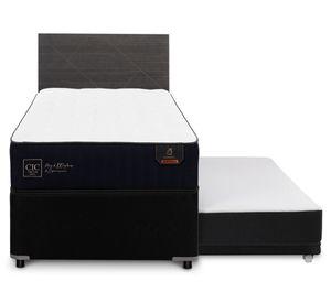 Diván 1.5 plazas Premium + Respaldo Villarrica azul/gris