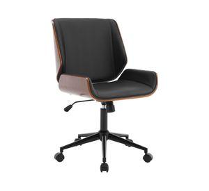 Silla ejecutiva Bosco 89x60x52 cm negro/café