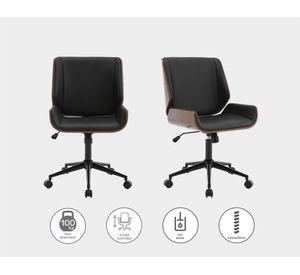 Silla ejecutiva Bosco 89x60x52 cm negro/café