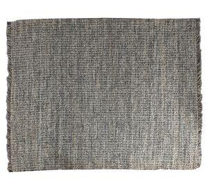 Alfombra Melange yute negro 240x340 cm