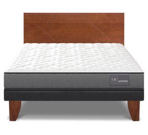 Cama europea 2 plazas Anatomic patas + respaldo Villarrica