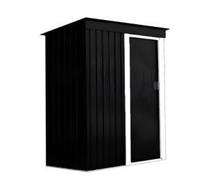 Bodega de jardín negro 181x162x86 cm