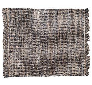 Bajada de cama Empty yute melange/negro 60x90 cm