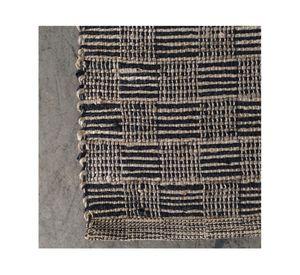 Alfombra Tibet yute negro 240x340 cm