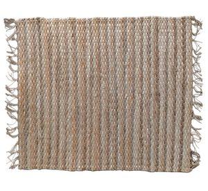 Bajada de cama Handmade yute beige 60x90 cm