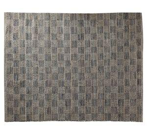 Alfombra grande Tibet yute negro 160x230 cm