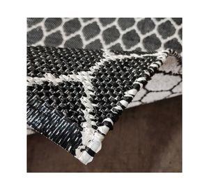 Alfombra grande Kala D1 PVC negro 160x230 cm