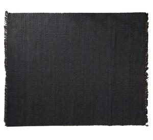 Alfombra grande Handmade yute negro 160x230 cm