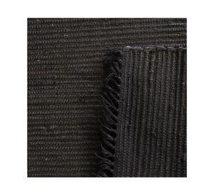 Alfombra grande Handmade yute negro 160x230 cm