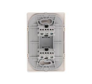 Placa armada interruptor 10A 9/24 Luzica blanco Bticino
