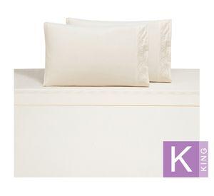 Sábanas King Wolf crema