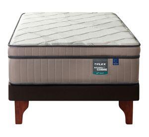 Cama europea Máximo Cobre 1.5 plazas box