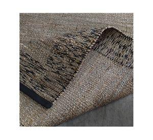 Alfombra grande Melange yute negro/beige 240x340 cm