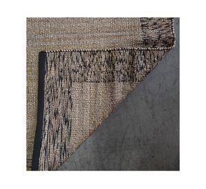 Bajada de cama Melange yute negro/beige 60x90 cm