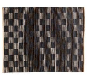 Alfombra Nepal yute negro 240x340 cm