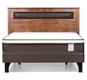 Cama europea 2 plazas New Style 4 Plus + respaldo Ferrara