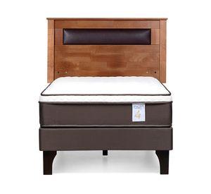 Cama europea 1.5 plazas New Style 4 Plus + respaldo Ferrara