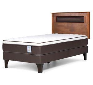 Cama europea 1.5 plazas New Style 4 Plus + respaldo Ferrara