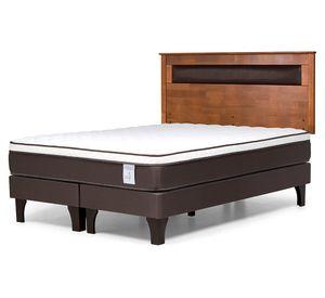 Cama europea 2 plazas New Style 4 Plus base dividida + respaldo Ferrara