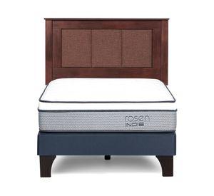 Cama europea Indie 1 plaza + respaldo Rachel