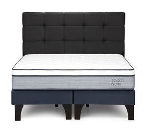 Cama europea Indie 2 plazas base dividida + respaldo Issey