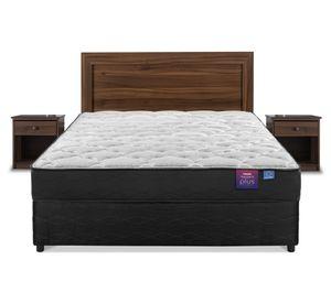 Cama americana Therapedic Plus 2 plazas base dividida + set muebles Asturias