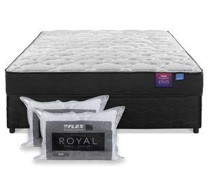 Cama americana Therapedic Plus 2 plazas base dividida + almohadas