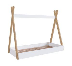 Cama transición infantil Montessori blanco
