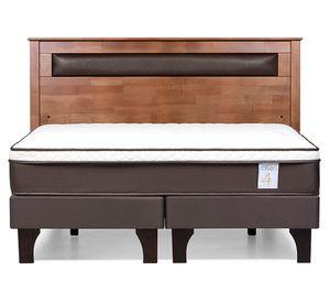 Cama europea King New Style 4 Plus base dividida + respaldo Ferrara