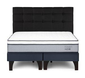 Cama europea Indie King + respaldo Issey