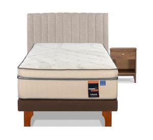 Cama europea 1.5 plazas Maximo Cobre + set Atenas