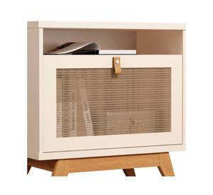 Velador 1 puerta Camu perla