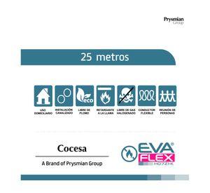 Cable evaflex 1,5 mm 25 m blanco Cocesa