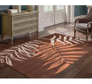 Bajada de cama frise light Velut marrón 50x100 cm