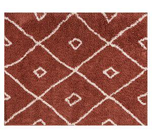 Alfombra shaggy Guiza terracota 170x230 cm