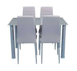 Comedor 4 sillas Bruna 75x120x70 cm