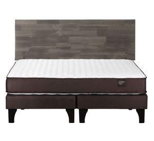 Cama europea Ergo T 2 plazas base dividida + respaldo Tabor gris