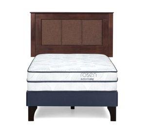 Cama europea Autonomy Sky 1.5 plazas + respaldo Rachel