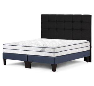 Cama europea Autonomy Sky king base dividida + respaldo Issey grafito