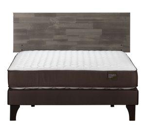 Cama europea Ergo T 2 plazas + respaldo Tabor gris